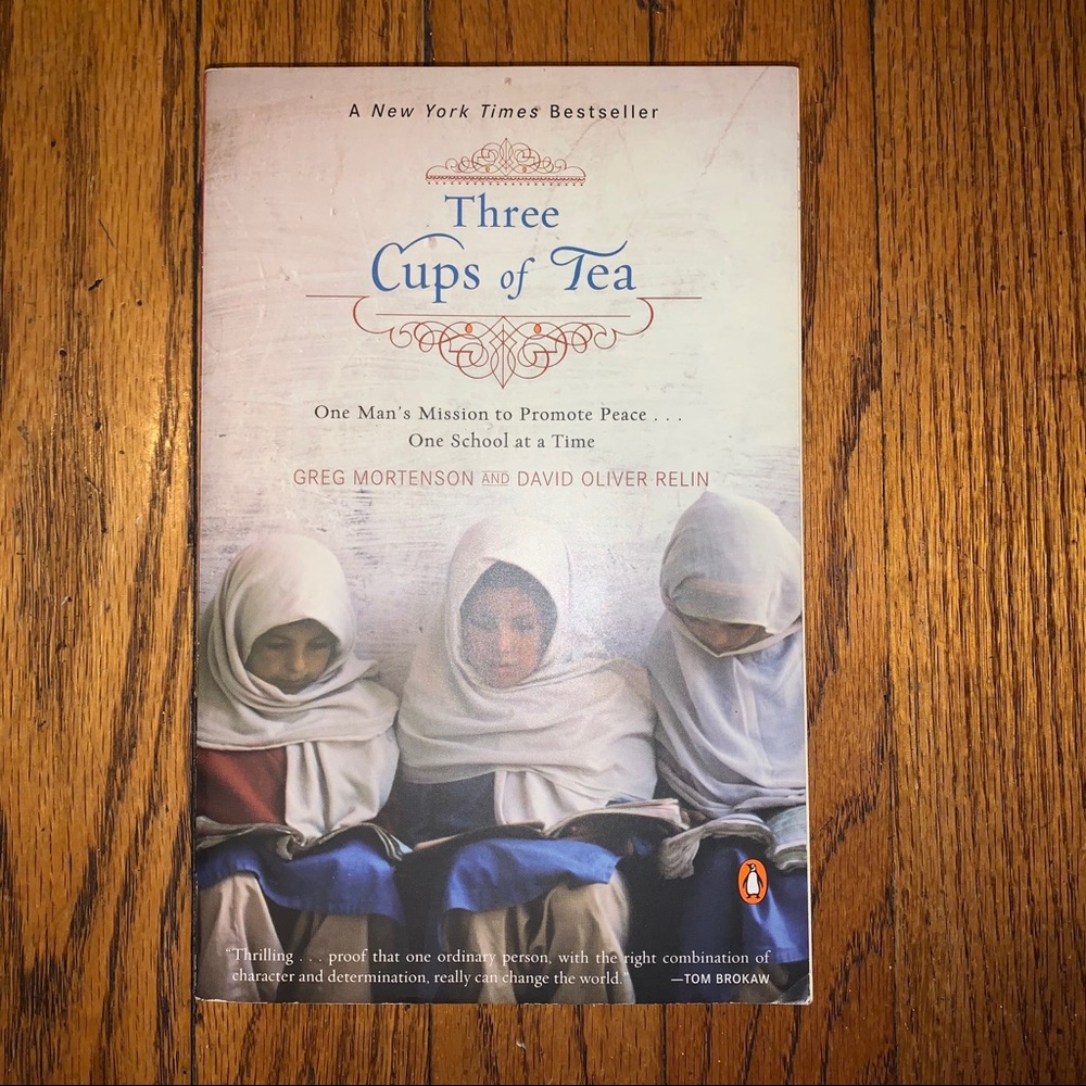 📚 5/$10 Three cups of tea Book